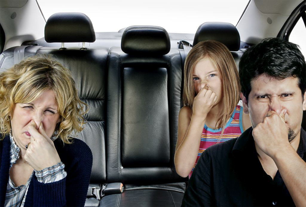 Cách khử mùi hôi trong xe